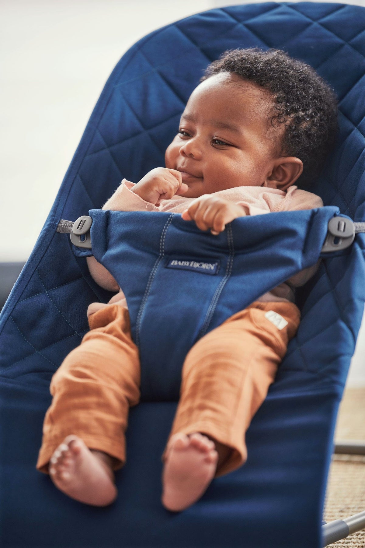 BabyBjorn - Balansoar Bliss Midnight Blue, Bumbac - gogobaby.ro