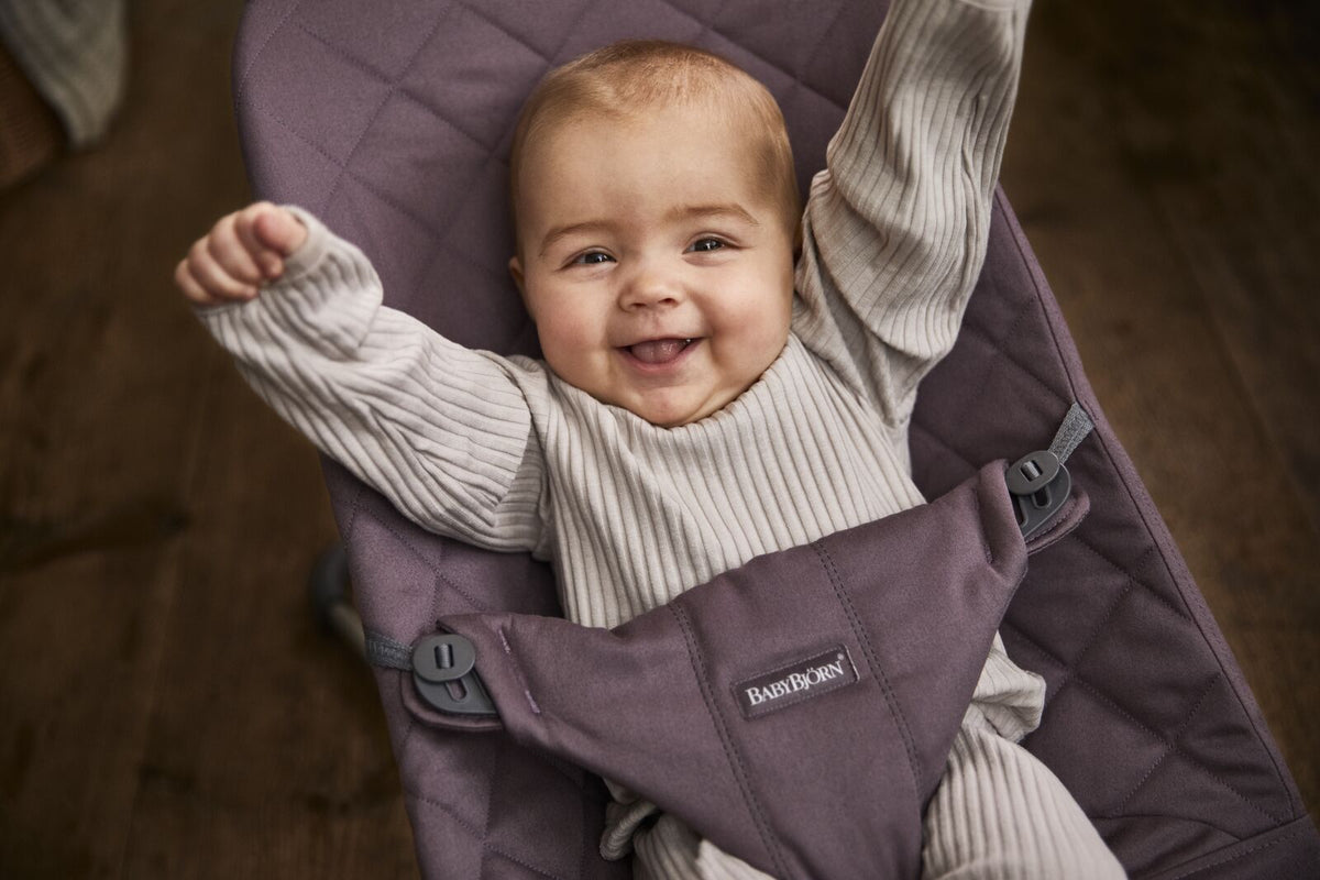 BabyBjorn - Balansoar Bliss Dark Purple, Bumbac - gogobaby.ro