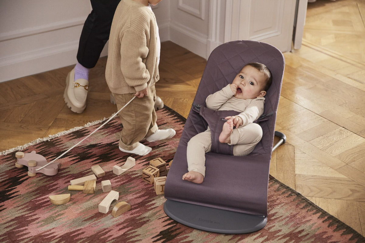 BabyBjorn - Balansoar Bliss Dark Purple, Bumbac - gogobaby.ro
