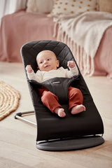 BabyBjorn - Balansoar Bliss Black din tesatura matlasata cu aspect Clasic