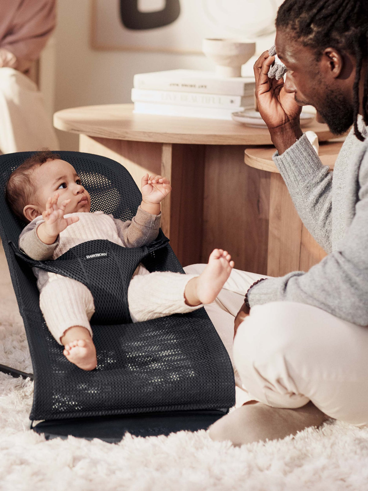 Baby Bjorn - Balansoar Bliss Black, Mesh