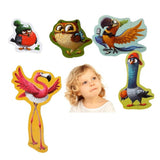 Puzzle pentru copii 5in1, 2 ani+, Puzzlika - Birds