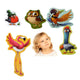 Puzzle pentru copii 5in1, 2 ani+, Puzzlika - Birds