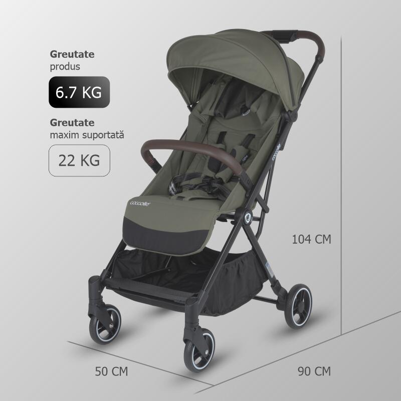 Carucior sport cu pliere automata Coccolle Melia Sage Shadow