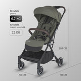 Carucior sport cu pliere automata Coccolle Melia Sage Shadow