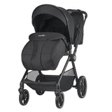 Carucior modular 4in1 Coccolle Lissia Anthracite cu Scoica auto iSize Coccolle Rilax Greystone si Baza isofix iSize Coccolle Rilax