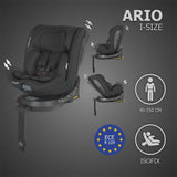 Scaun auto iSize 40-150 cm Coccolle Ario Midnight Black