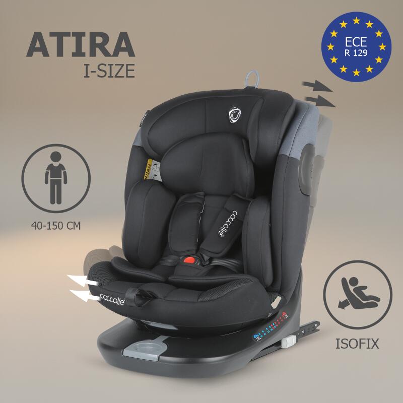 Scaun auto iSize 40-150 cm Coccolle Atira Diamond black