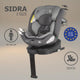 Scaun auto iSize 40-150 cm Coccolle Sidra Diamond black