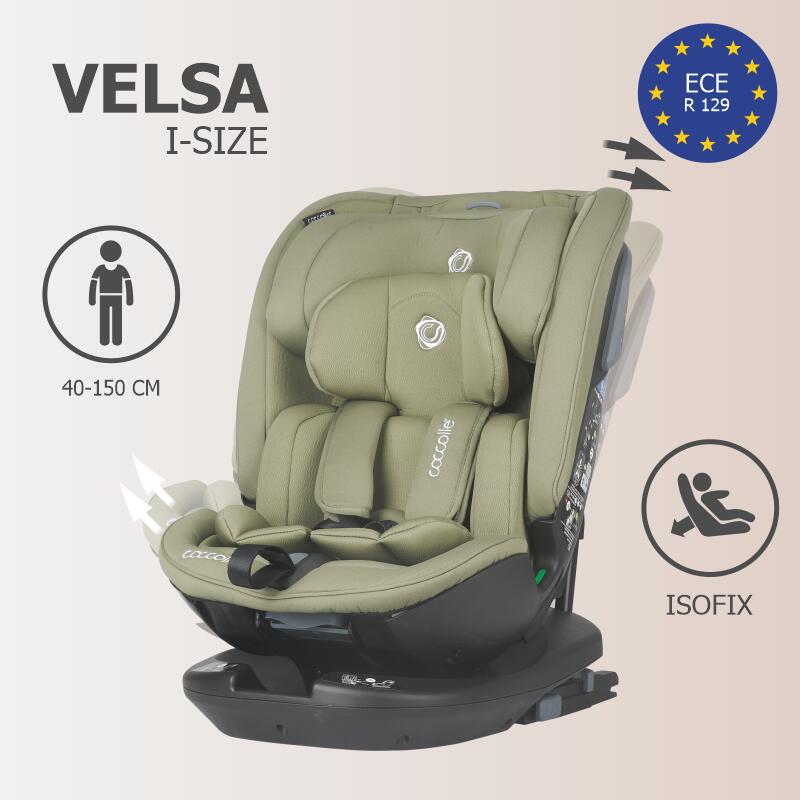 Scaun auto rotativ iSize Coccolle Velsa Moss green