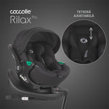 Scoica auto iSize Coccolle Rilax Black + Baza isofix iSize