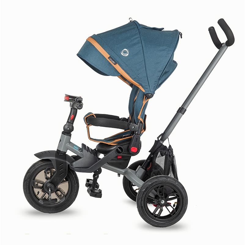 Tricicleta multifunctionala Coccolle Pianti True Blue - gogobaby.ro