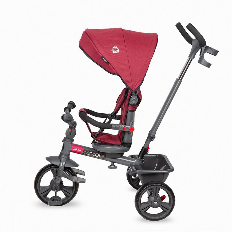 Tricicleta multifunctionala Coccolle Primo Magenta - gogobaby.ro