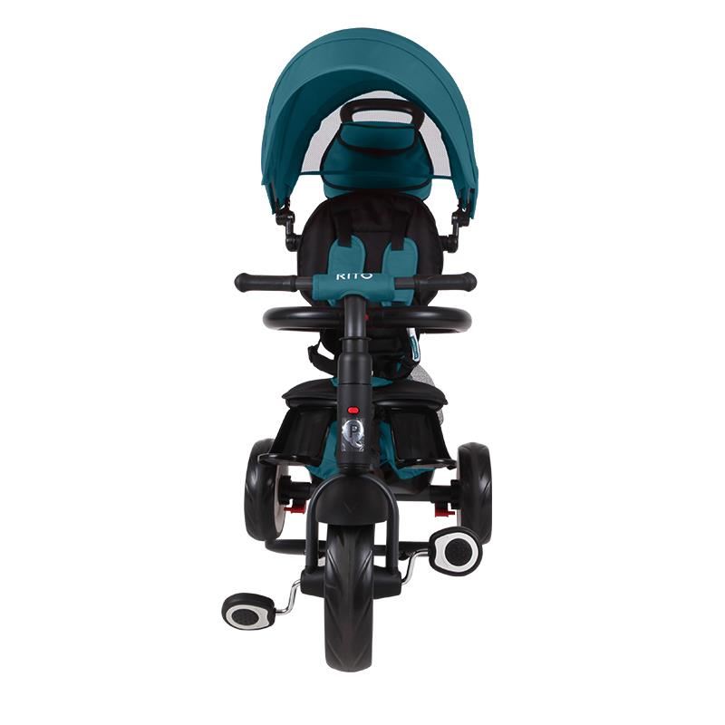 Tricicleta pliabila Qplay Rito+ Turcoaz - gogobaby.ro