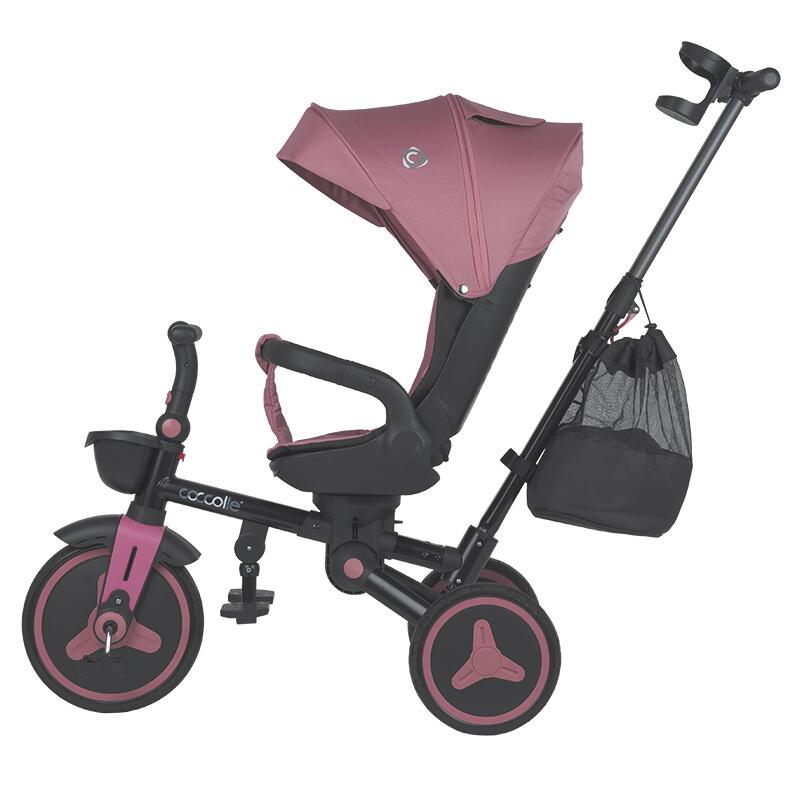 Tricicleta ultrapliabila Coccolle Urbio Plus, Smoked Pink