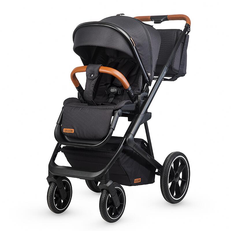 Carucior modular 2in1 C Nessia Diamond black+Balansoar bebelusi C Velio Butternut - gogobaby.ro