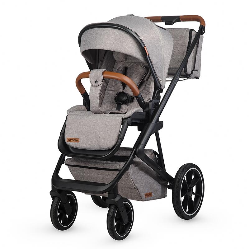 Carucior modular 2in1 Coccolle Nessia Lunar rock+Balansoar bebelusi C Velio Butternut - gogobaby.ro
