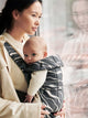 BabyBjorn - Marsupiu anatomic Mini, cu multiple pozitii de purtare, Anthracite/Landscape, Bumbac, Editie Limitata
