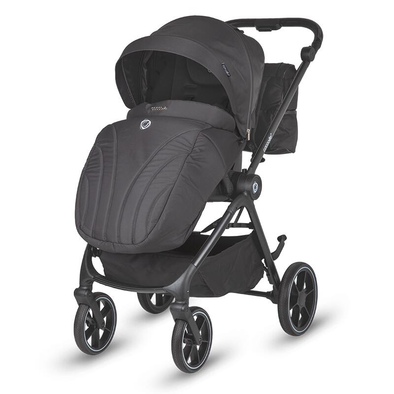 Carucior modular 2in1 Coccolle Serry Jet black - gogobaby.ro