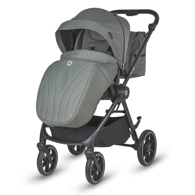 Carucior modular 2in1 Coccolle Serry Moss green+ Scoica auto iSize Coccolle Knox Black - gogobaby.ro