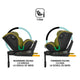 Scaun auto iSize 40-150 cm Coccolle Mago Olive khaki