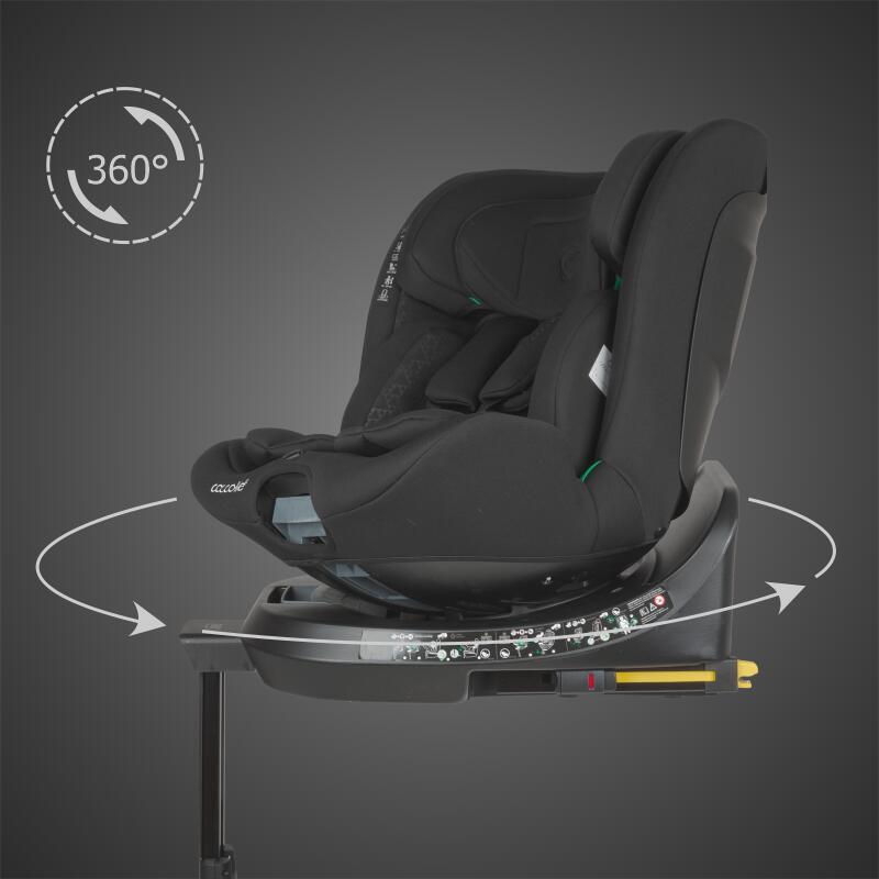 Scaun auto iSize 40-150 cm Coccolle Ario Midnight Black