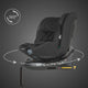 Scaun auto iSize 40-150 cm Coccolle Ario Midnight Black