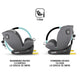 Scaun auto iSize 40-150 cm Coccolle Nova Moonlit grey