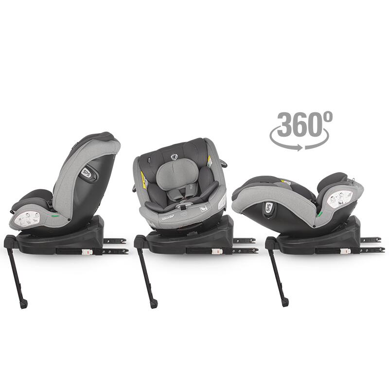 Scaun auto iSize 40-150 cm Coccolle Sidra Moonlit grey+Coccolle protectie bancheta auto mica - gogobaby.ro