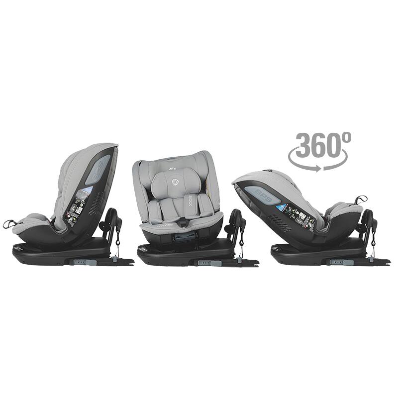 Scaun auto rotativ iSize Coccolle Velsa Neutral grey - gogobaby.ro