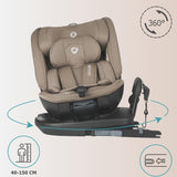 Scaun auto rotativ iSize Coccolle Velsa Taupe brown