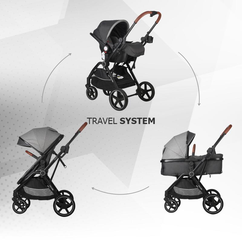 Carucior transformabil 3in1 Coccolle Amani Anthracite