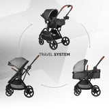 Carucior transformabil 3in1 Coccolle Amani Anthracite