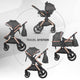 Carucior transformabil 3in1 Coccolle Melora Diamond black