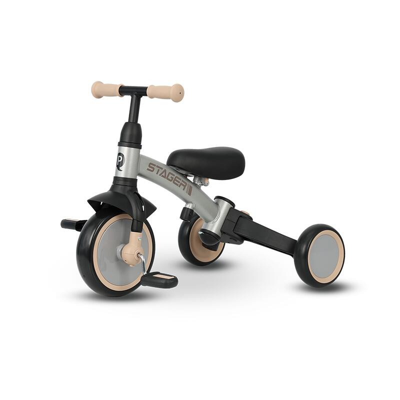 Tricicleta evolutiva pliabila Qplay STAGER Argintiu