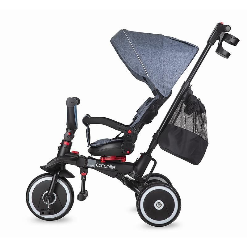 Tricicleta multifunctionala pliabila Coccolle Vispo Urban Grey - gogobaby.ro