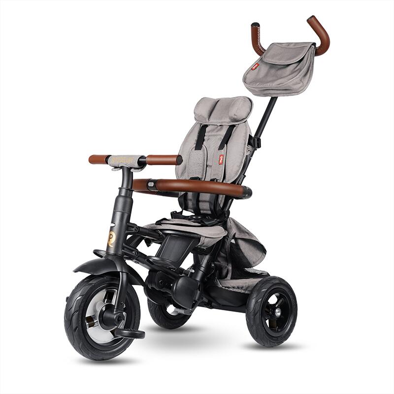 Tricicleta pliabila Qplay Rito Deluxe Gri - gogobaby.ro
