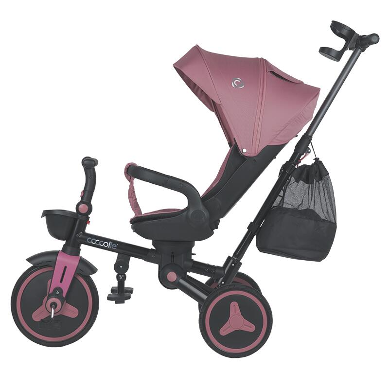 Tricicleta ultrapliabila Coccolle Urbio Plus, Smoked Pink