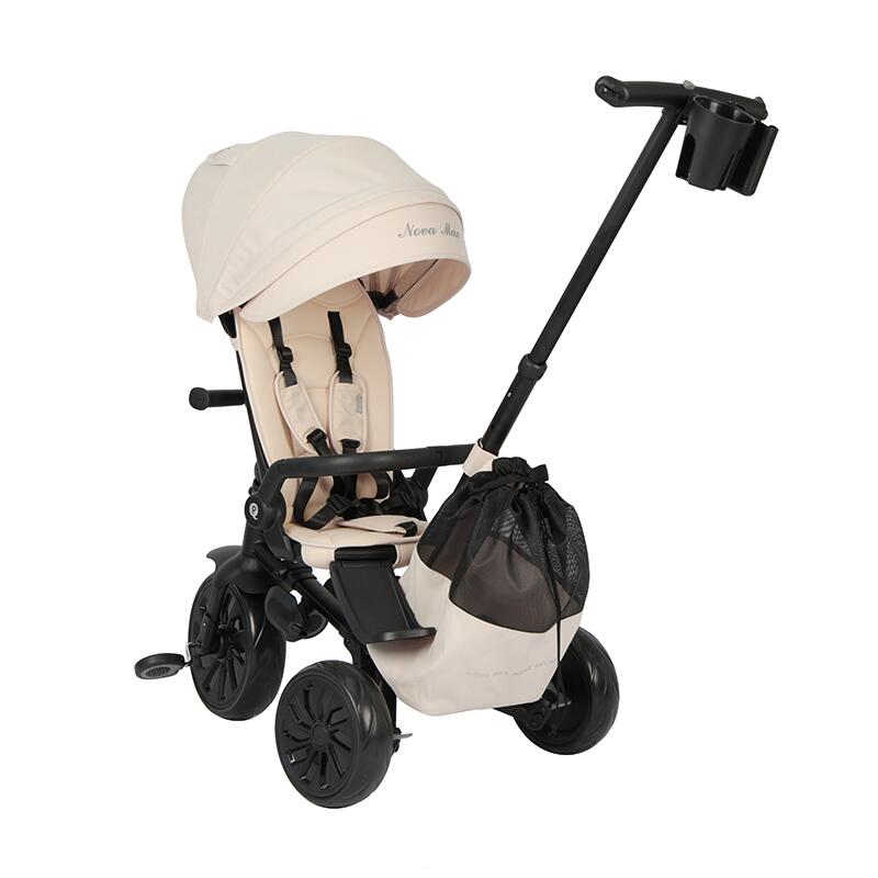 Tricicleta ultrapliabila Qplay Nova MAX Bej - gogobaby.ro