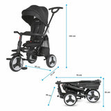 Tricicleta ultrapliabila Coccolle Spectra plus Jet Black