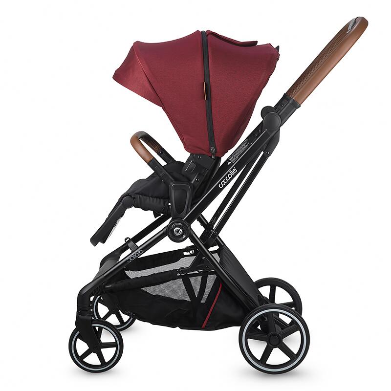 Carucior modular 3in1 Coccolle Saliara Cabernet+ Scoica auto iSize Coccolle Knox Black