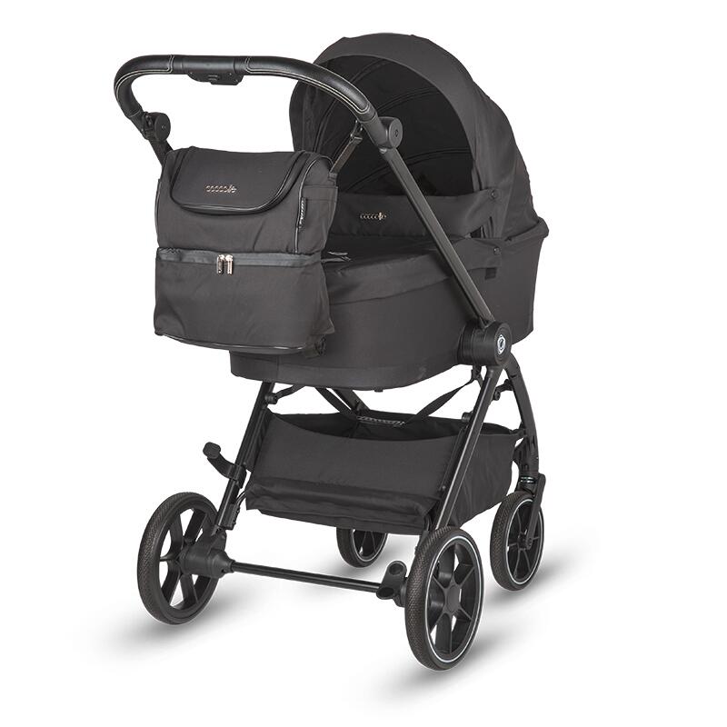 Carucior modular 2in1 Coccolle Serry Jet black - gogobaby.ro