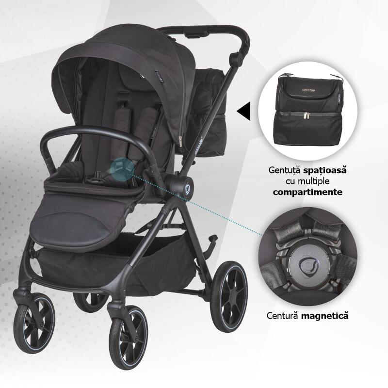 Carucior modular 2in1 Coccolle Serry Jet black