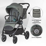 Carucior modular 2in1 Coccolle Serry Moss green+ Scoica auto iSize Coccolle Knox Black