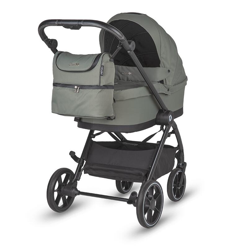Carucior modular 2in1 Coccolle Serry Moss green+ Scoica auto iSize Coccolle Knox Black - gogobaby.ro