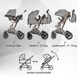Carucior ultracompact 3in1 Coccolle Ravello Moonlit grey