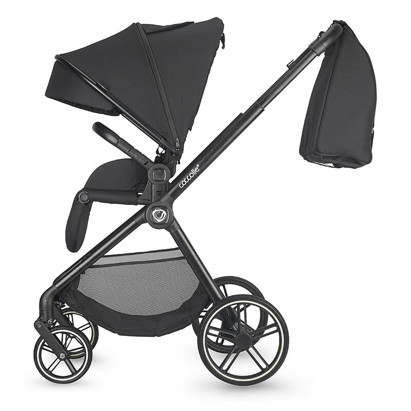 Carucior modular 4in1 Coccolle Lissia Anthracite cu Scoica auto iSize Coccolle Rilax Greystone si Baza isofix iSize Coccolle Rilax