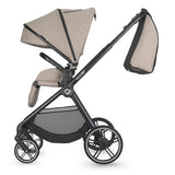 Carucior modular 4in1 Coccolle Lissia Butternut Beige cu Scoica auto iSize Coccolle Rilax Greystone si Baza isofix iSize Coccolle Rilax