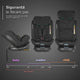 Scaun auto iSize 40-150 cm Coccolle Ario Midnight Black