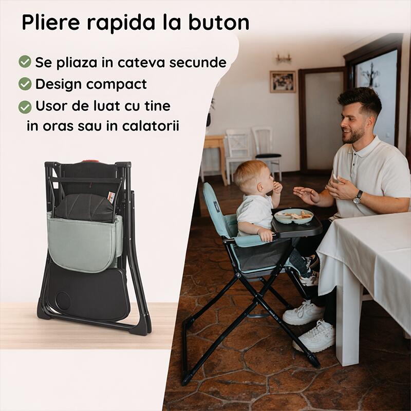 Scaun de luat masa Coccolle Miso Greystone